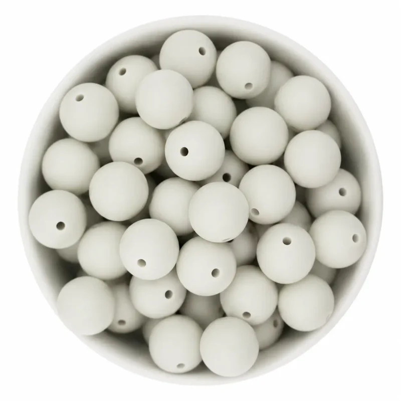 Silikonperlen - 16 mm - Rind - Eierschale