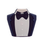 Perles en silicone - Lucky doll - Costume masculin - Astilbe/Mat Navy