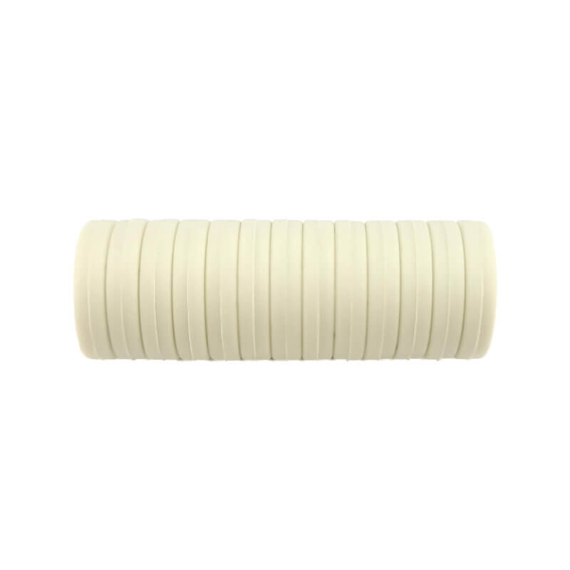 Siliconen kralen - Mini Circlet - 14 x 3 mm - Aloë