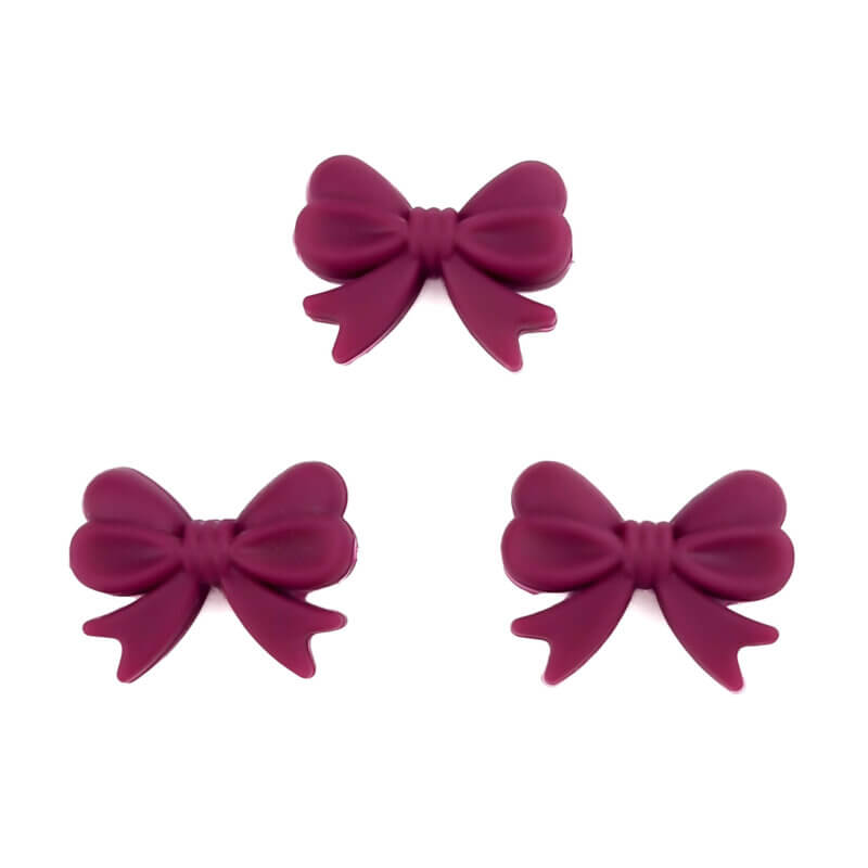 Siliconen kraal - Strik - Berry - Horizontaal Rijggat