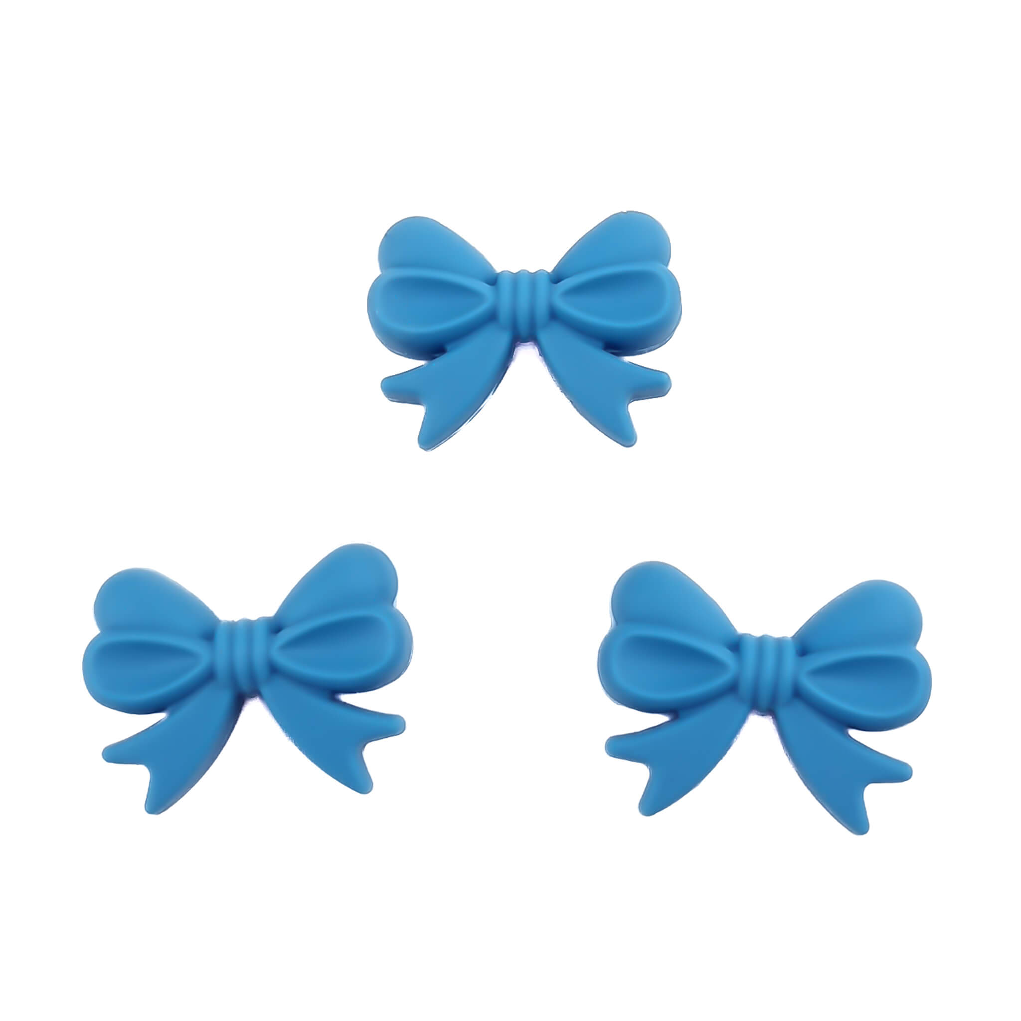 20231102_022925 Silikonperlen - Schleife - Vertikale Bohrung - Iris Blau – Bild 1