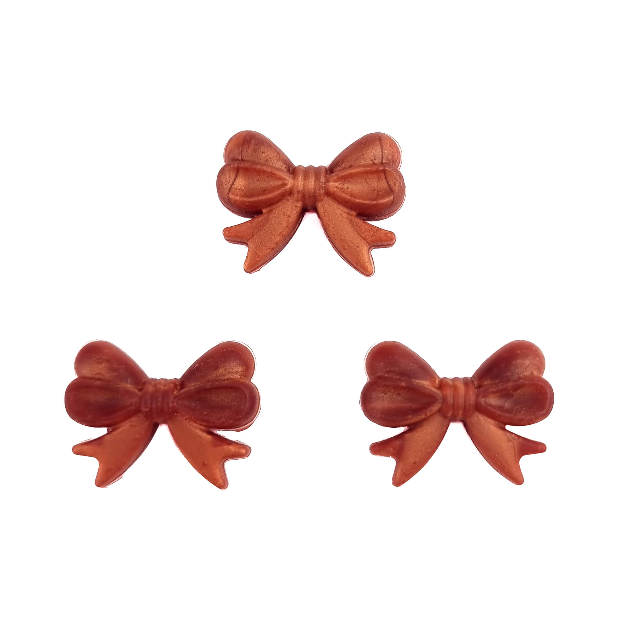 20231102_023052 Siliconen kralen - Strik - Verticaal Rijggat - Metallic Koper - Afbeelding 1