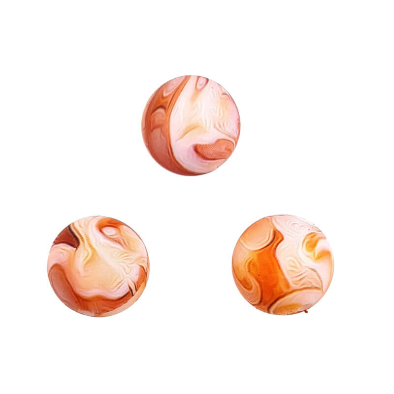 Siliconen kralen 12 mm - Rond - Birds of Paradise Print