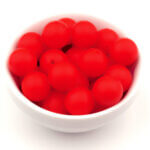 Siliconen kralen 12 mm - Rond - Brandweer Rood - Afbeelding 2