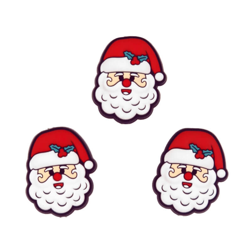 Siliconen Kraal - Kerstman Hoofd 2