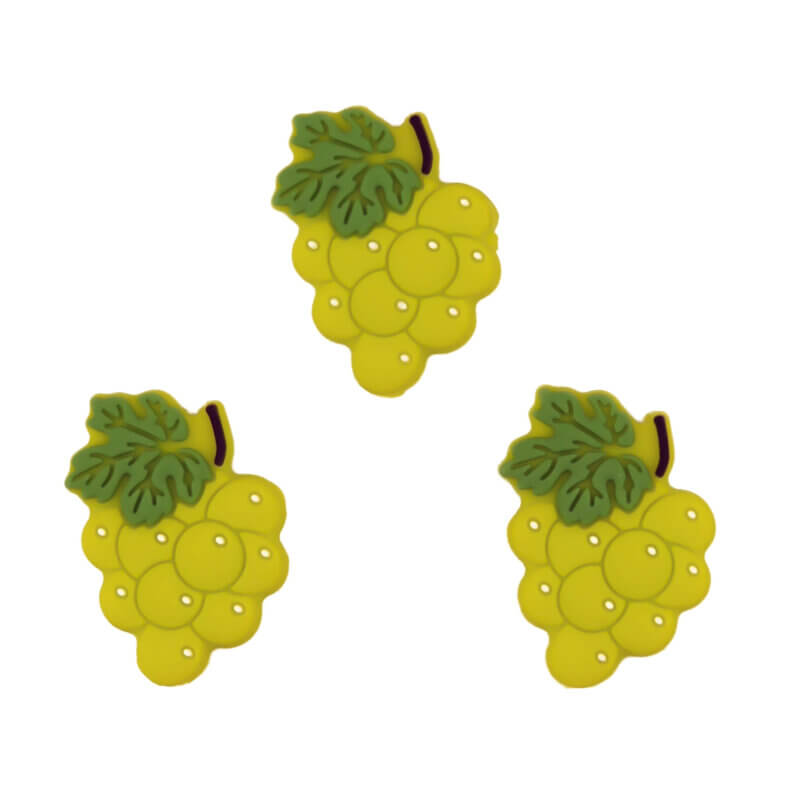 Perle de silicone - Vert raisin / Vin blanc