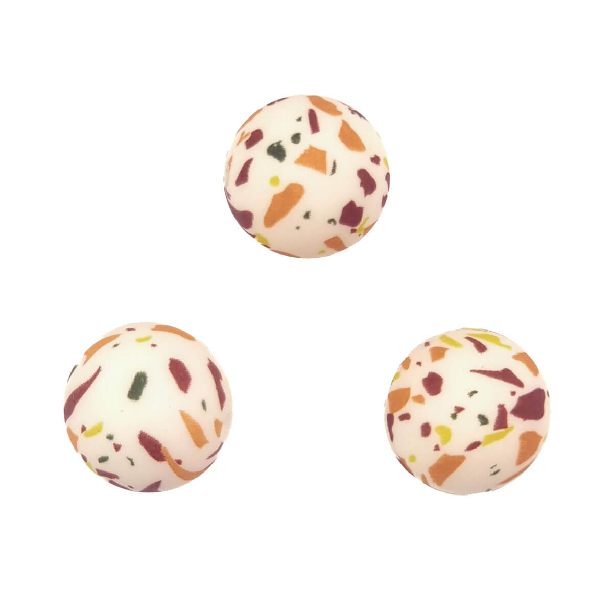 Terrazzo Warm Braun Druck