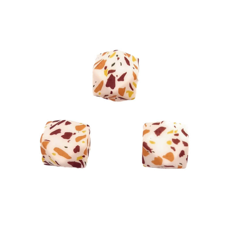 Terrazzo Warm Bruin Print