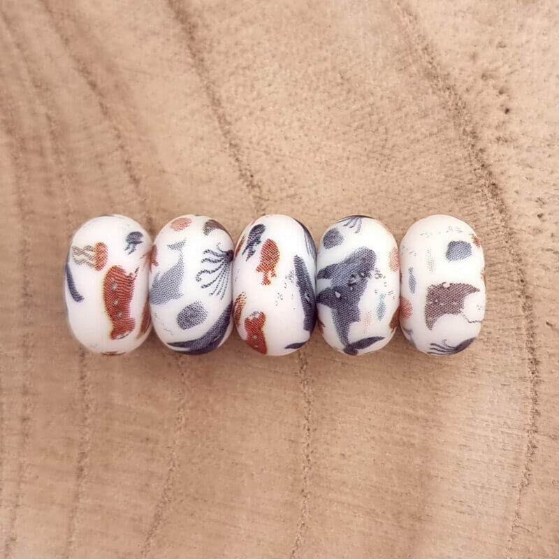 Silikonperlen 14 mm - Abacus - Unterwasserdruck