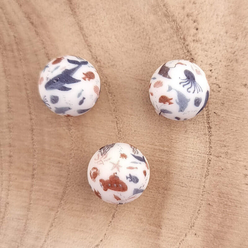 Silikonperlen 12 mm - Rund - Unterwasserdruck