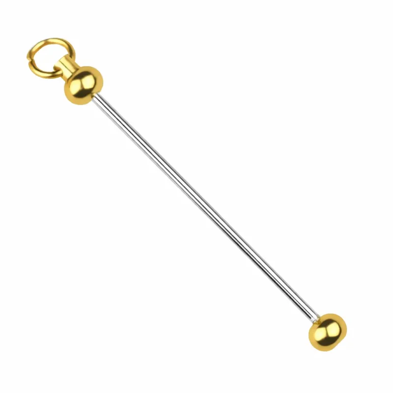 Rijgbare hanger - Staafje - Goud