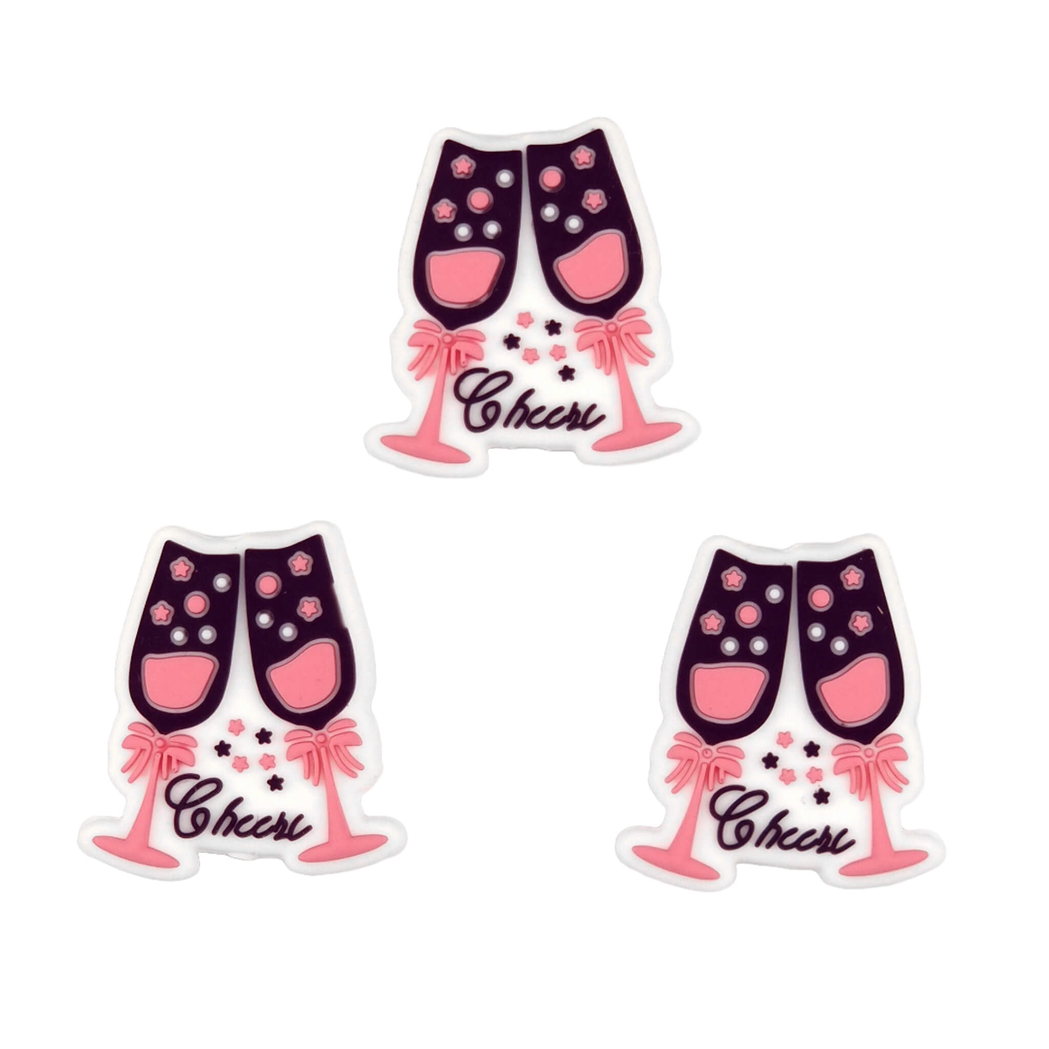 Untitled (1)-2 Silicone Bead - Cheers Glass / Cheers - Peach Pink - Image 1