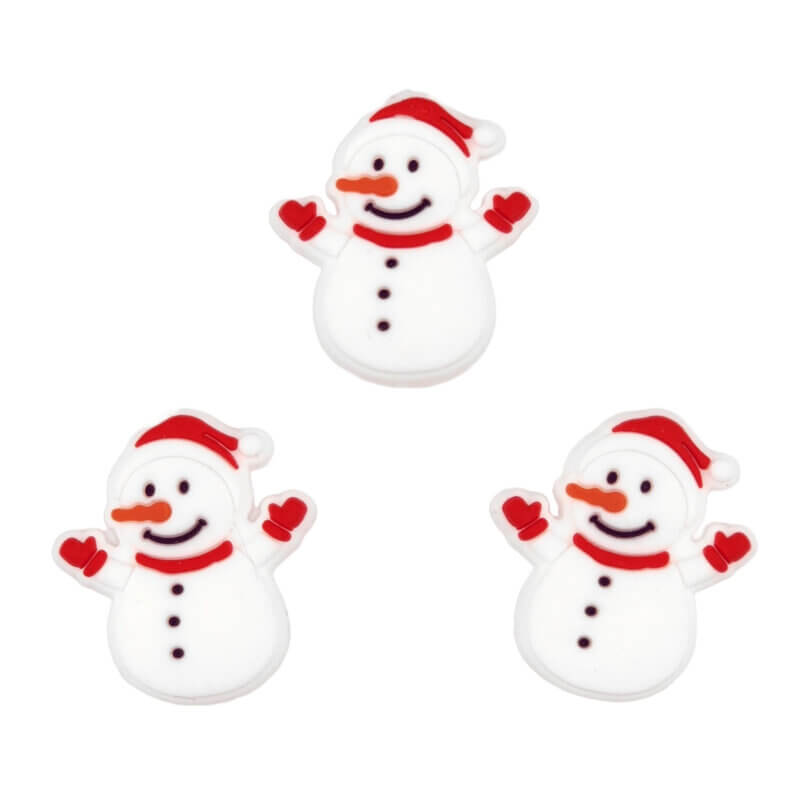 Siliconen Kraal - Sneeuwpop Rood