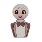 Silikonperlen - Lucky doll - Herrenanzug/Kostüm - Astilbe/Brownie/Taupe – Bild 2