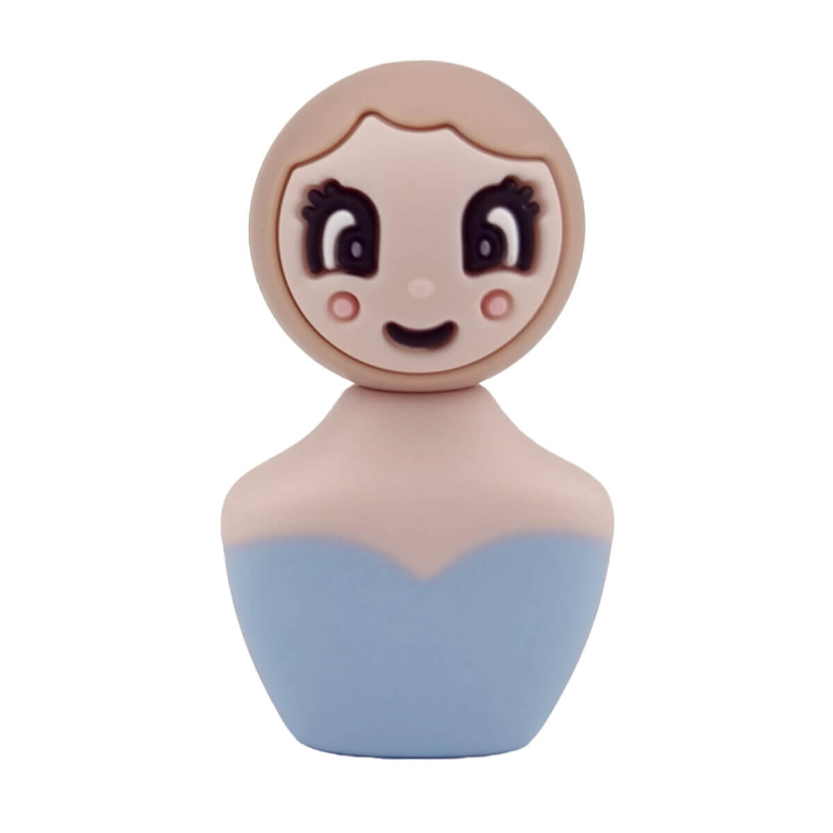 Perles en silicone - Lucky doll - Body - Astilbe/Bleu poudré clair – Image 2