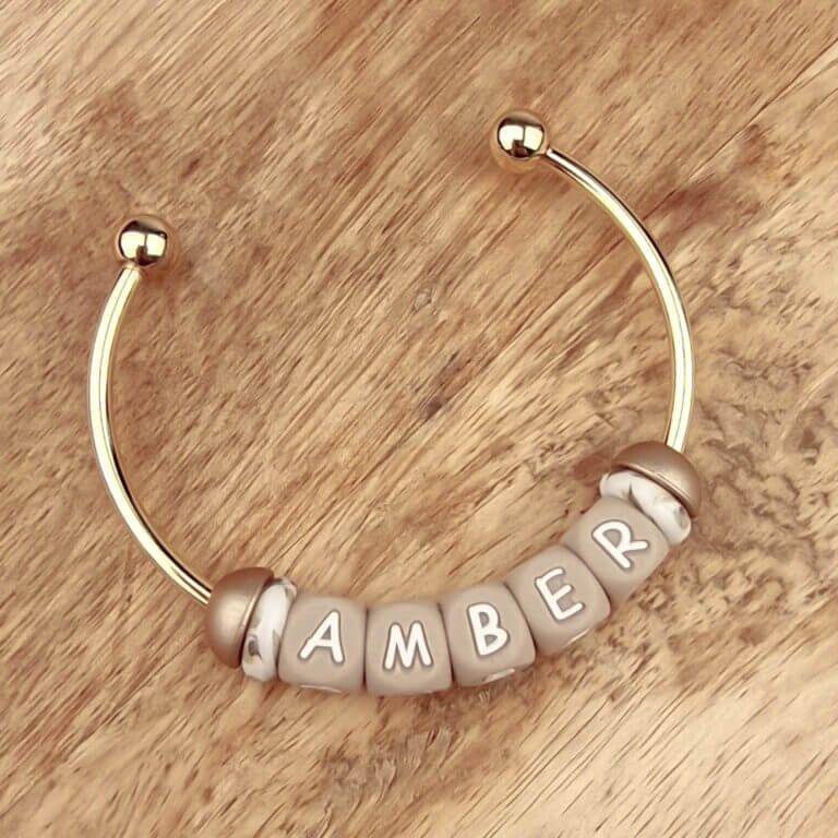 Threaded bracelet gift personalized mother's day grandma mom friend colleague gift example