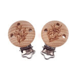 Gegraveerde houten speenclips - EN12586 - Fazanten bes - Afbeelding 2