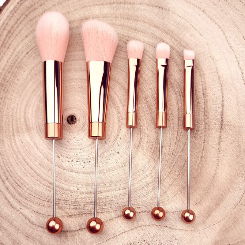 Makeup Makeup Copper Brush Rowable Silicone Beads Personalised Gift Mum Daughter Holiday Wedding