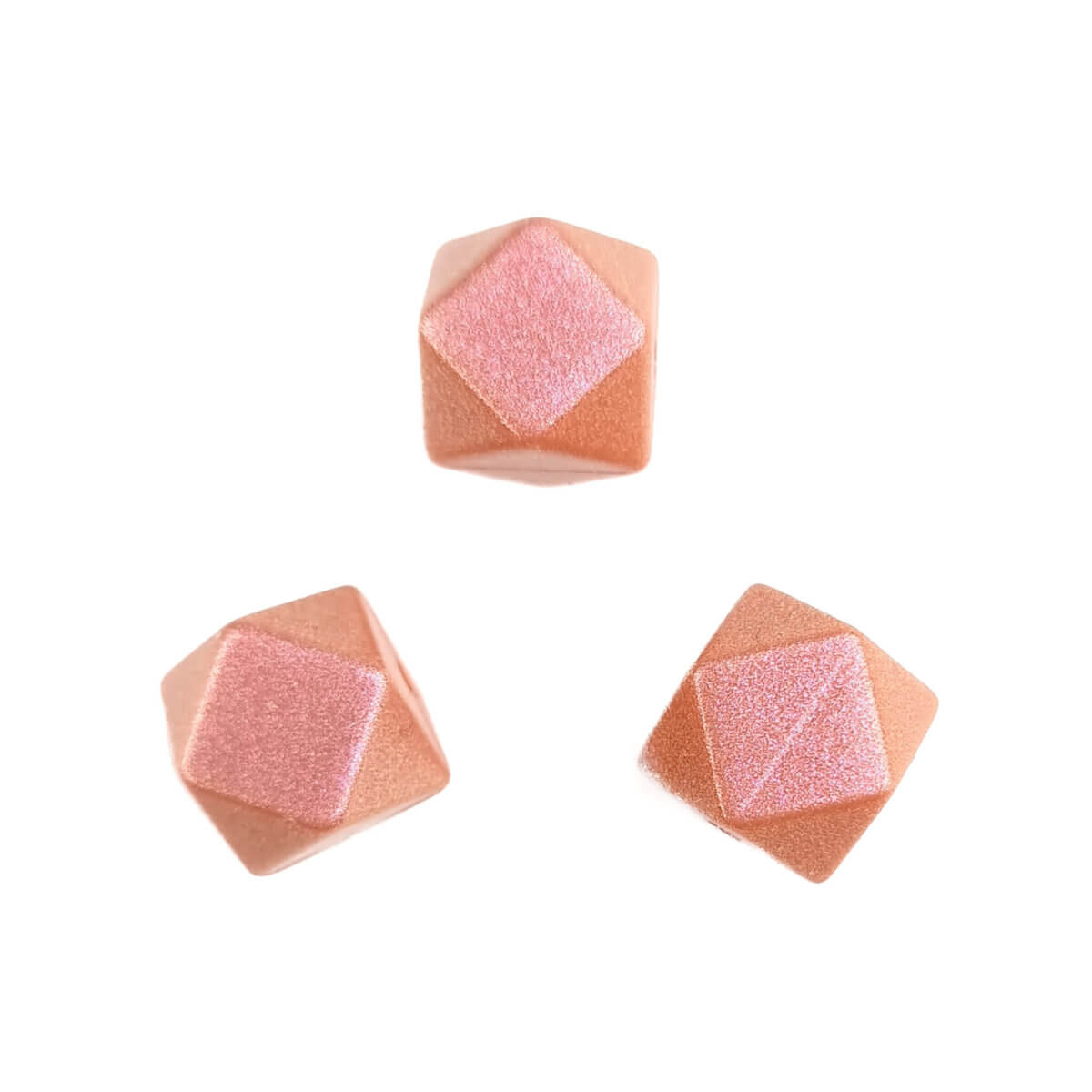 Lachsfarbener Perlendruck