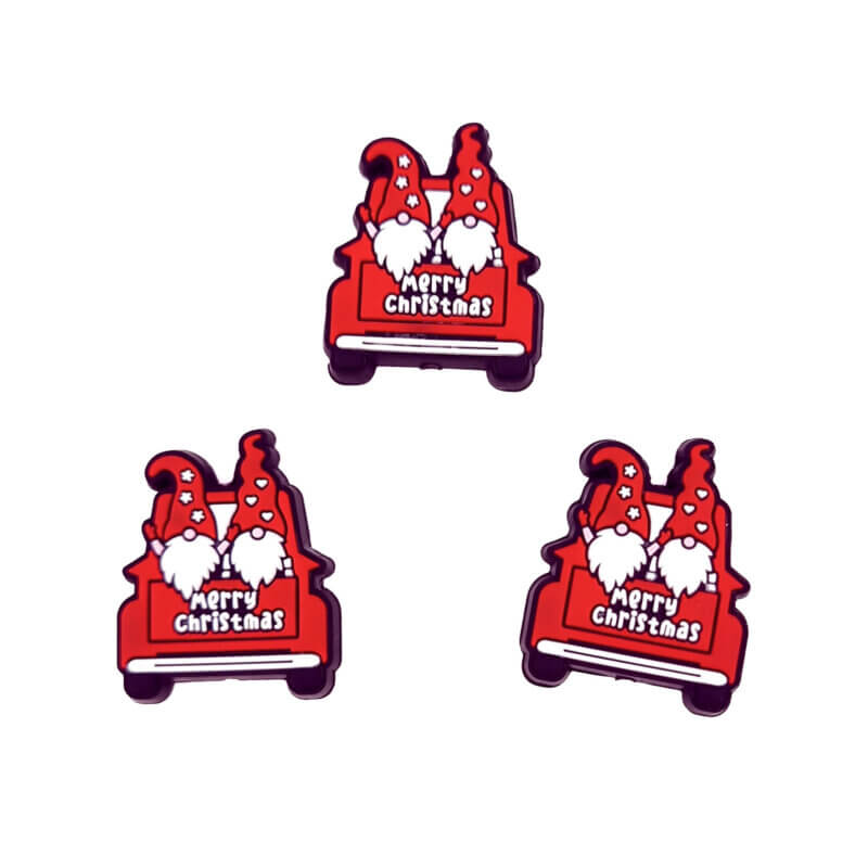 Siliconen kralen - Merry Christmas Auto