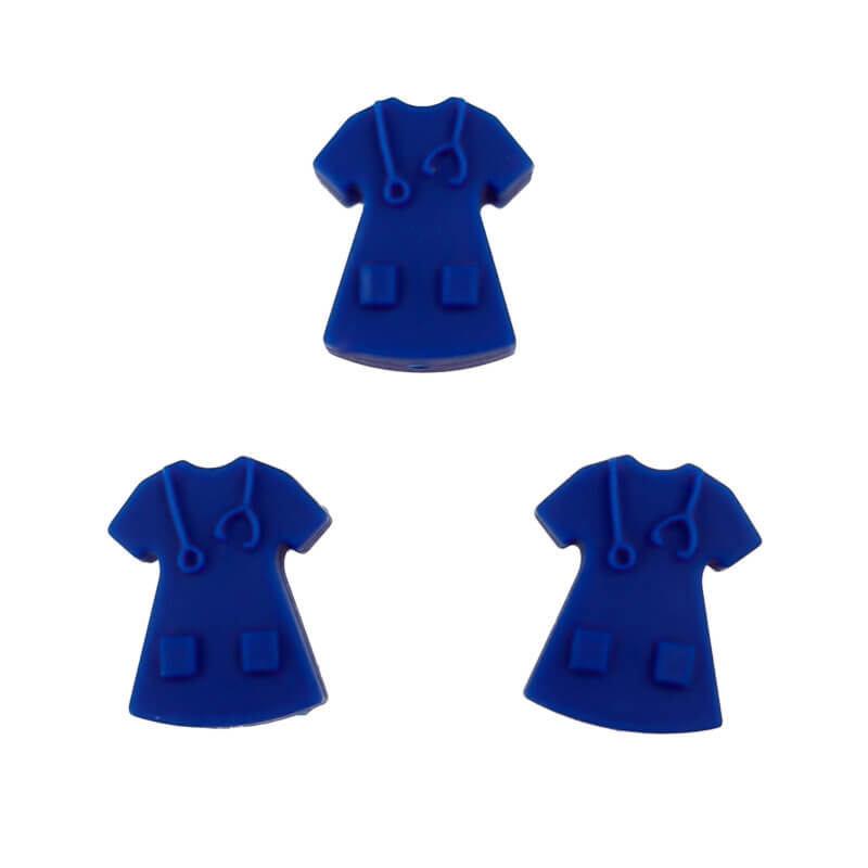 Silikonperlen - Krankenschwestern - Uniform - Marineblau