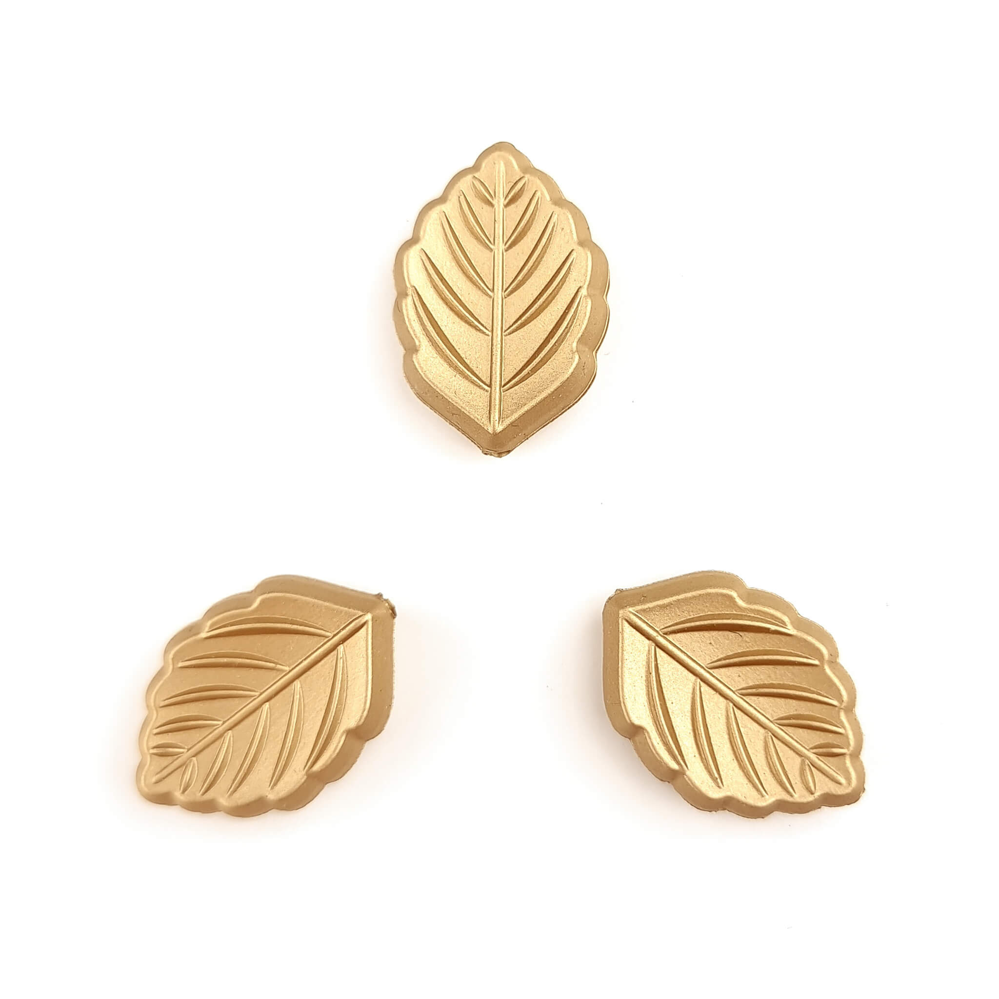 20231214_210635 Perle de silicone - Feuille - Naturelle - Petite - Pépite d'or – Image 1