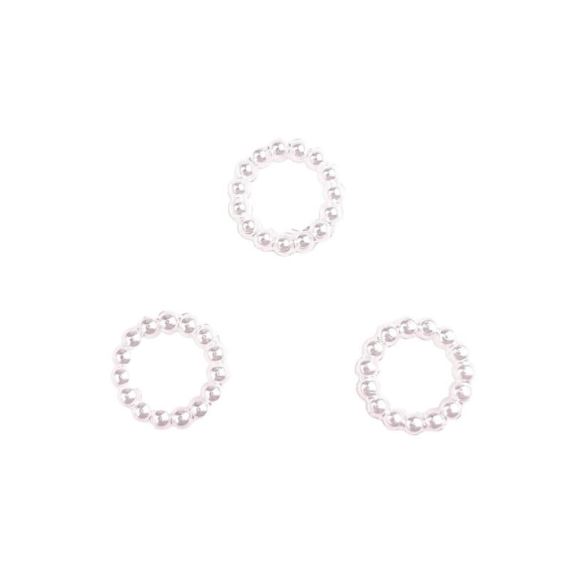 Parel ringetje - Wit - 10 MM