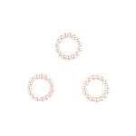 Bague en perles - Ivoire - 10 MM