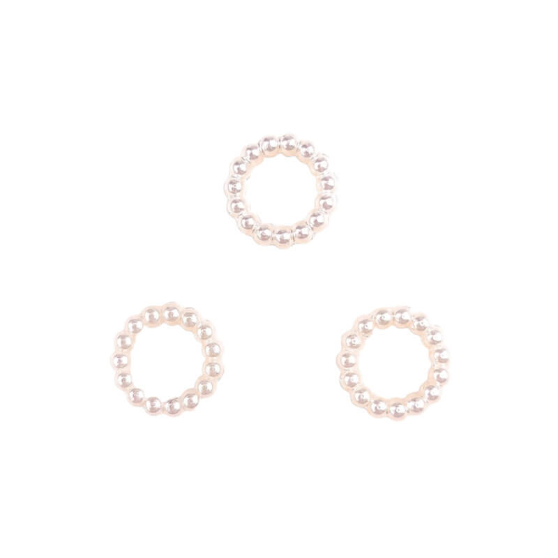 Parel ringetje - Ivory - 10 MM