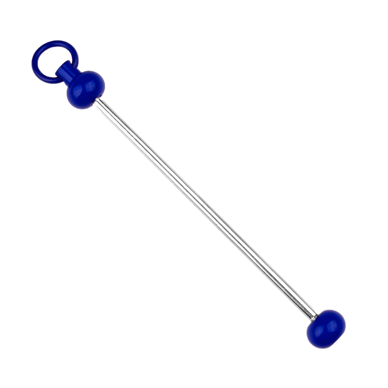 Anhänger mit Gewinde - Stange - Blau