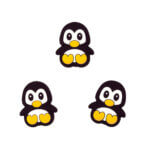 Pingouin avec des pieds