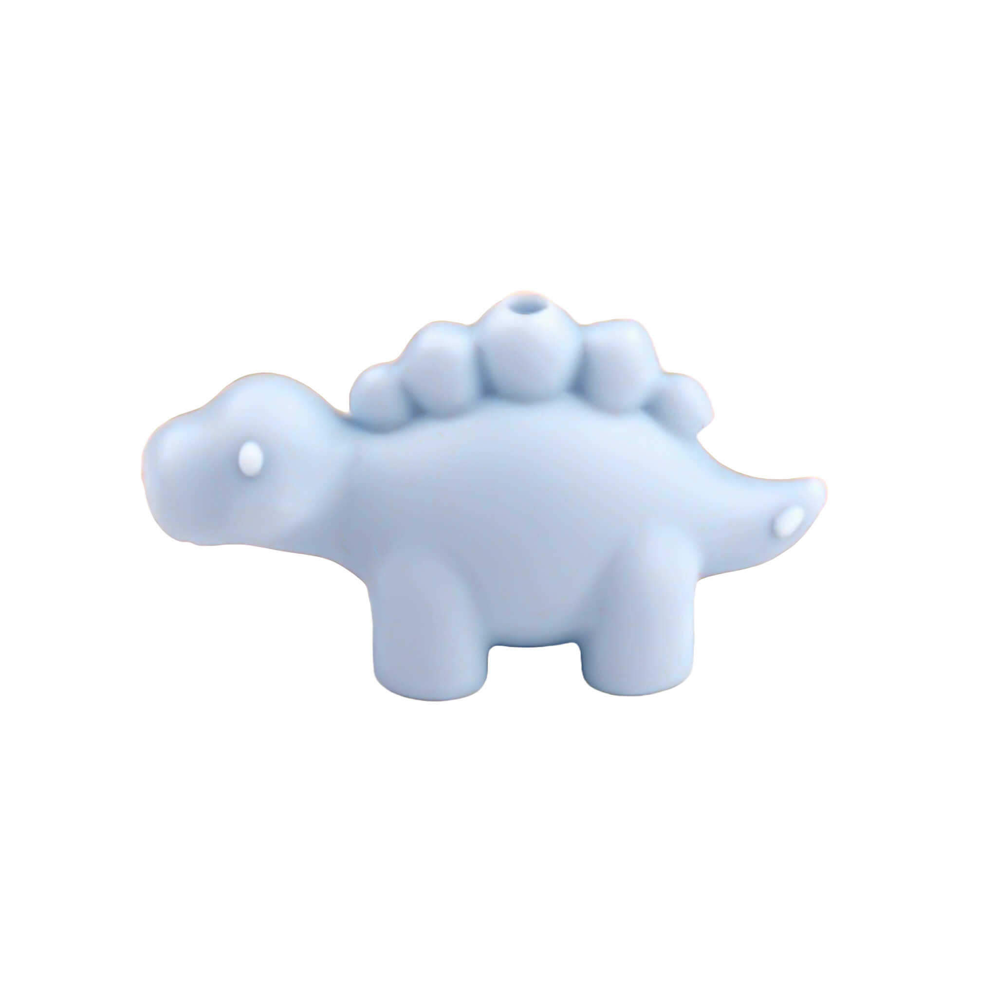 20240127_134347 Perle de silicone - 3D - Stégosaure - Bleu poudré clair – Image 1