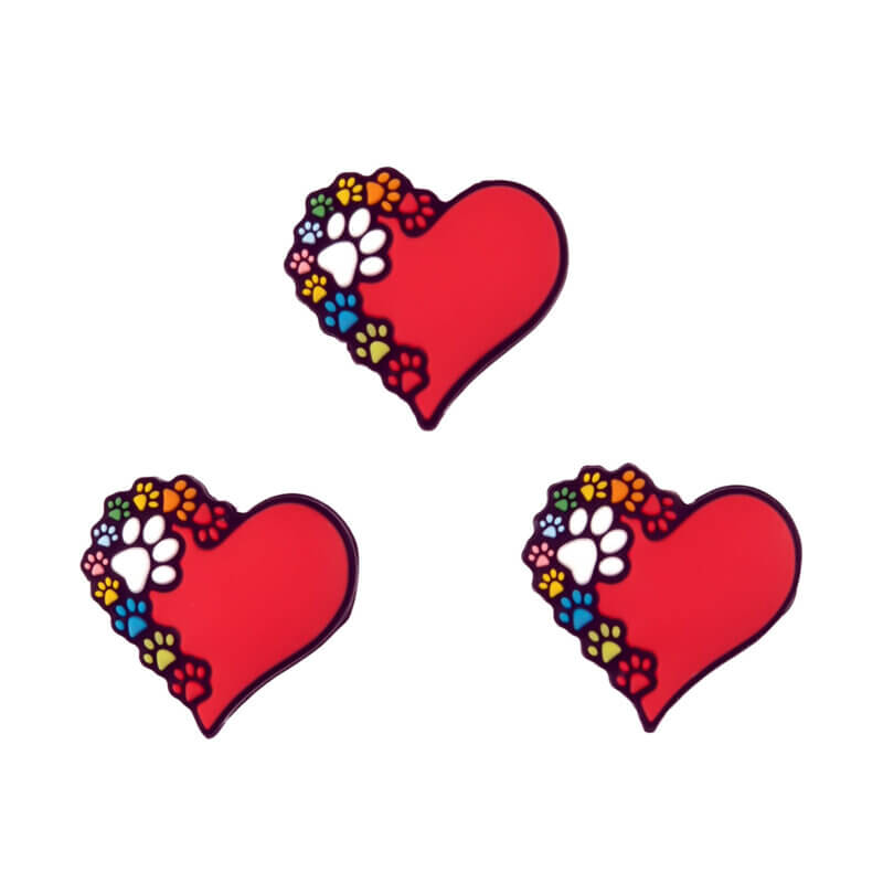 Hart met dierenpootjes