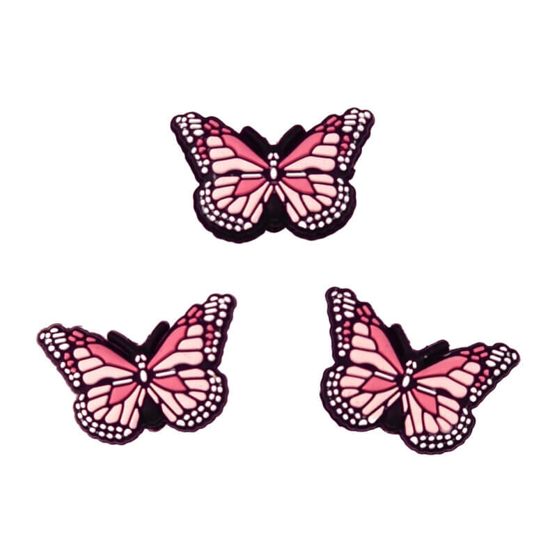 Papillon pêche rose