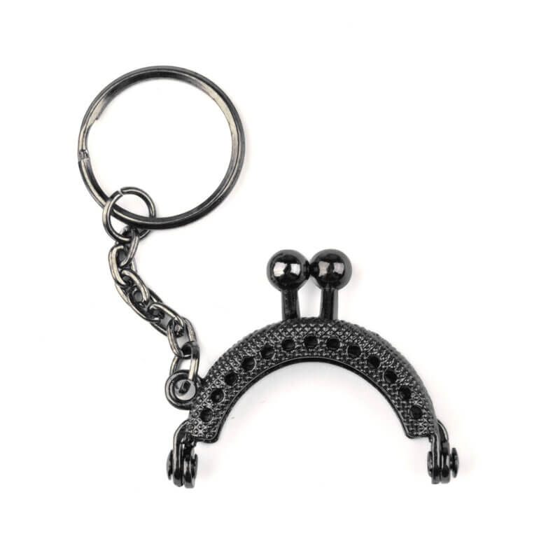 Brieftaschenhalter Schlüsselanhänger Schwarz