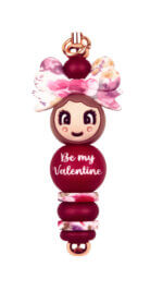 Silikonperlen 12 mm - Halbkugeln - Red Nugget – Bild 4