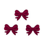 Siliconen kralen - Strik - Verticaal Rijggat - Red Nugget Print