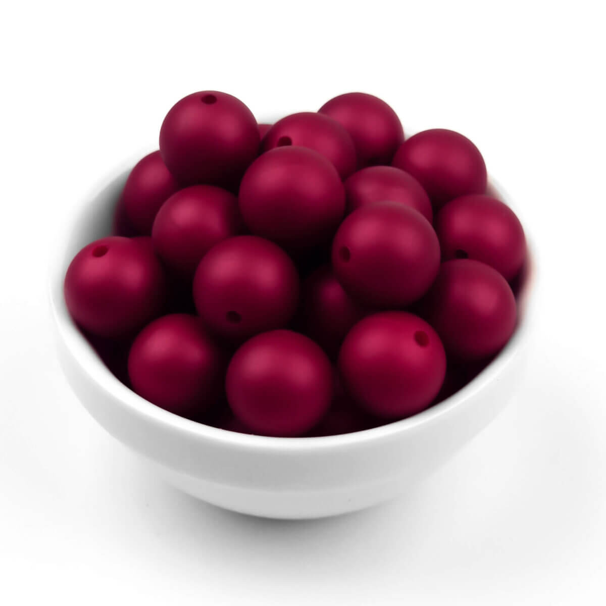 Siliconen kralen - Strik - Verticaal Rijggat - Red Nugget Print - Afbeelding 2