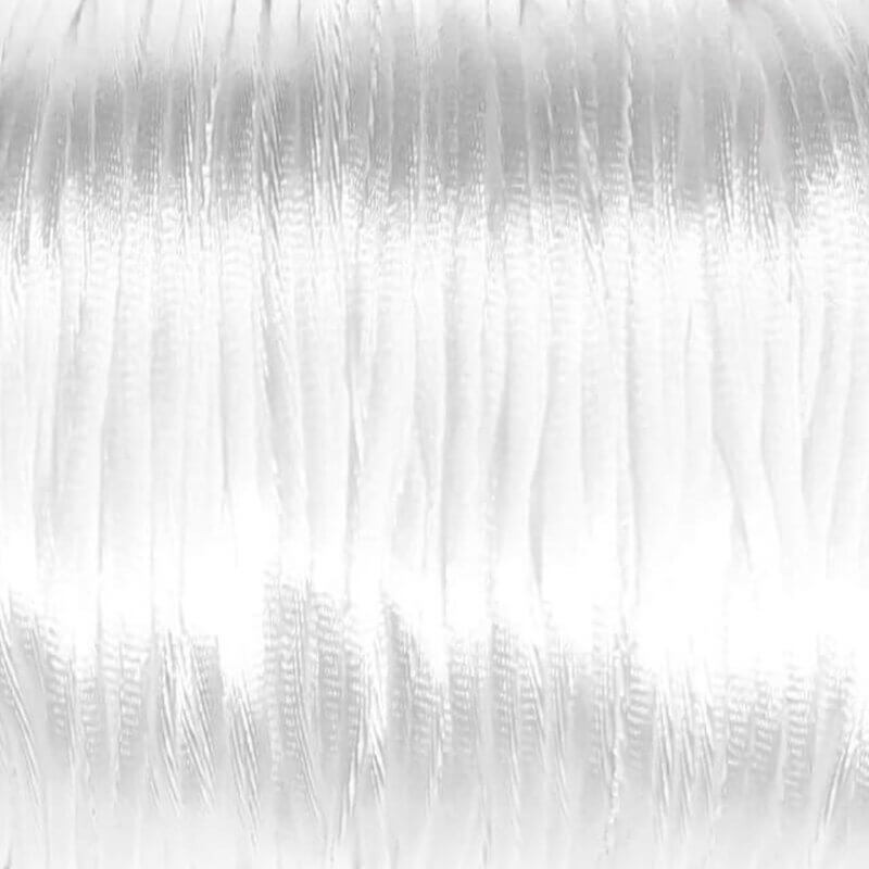 Satinschnur 1,5 mm weiß Schnullerschnur Beißring Kinderwagen Spoiler