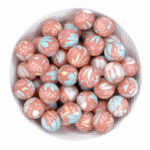 Perles en silicone - Hexagone - 14 mm - Passiflora Print – Image 2