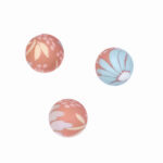 Siliconen kralen - 12 mm - Rond - Passiflora Print