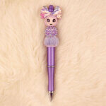 Starter-Set Perlenstift selbstgemachtes Pulver lila Glückspuppe Pompon