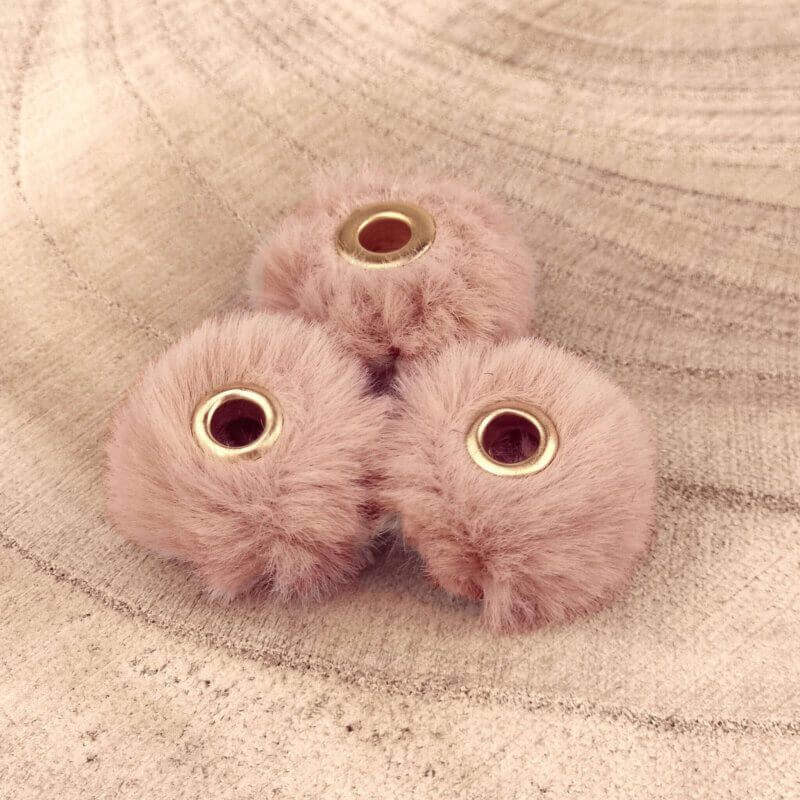 Pompon Beads Wood Keychain Jewelry Making Beading Pen Lucky doll