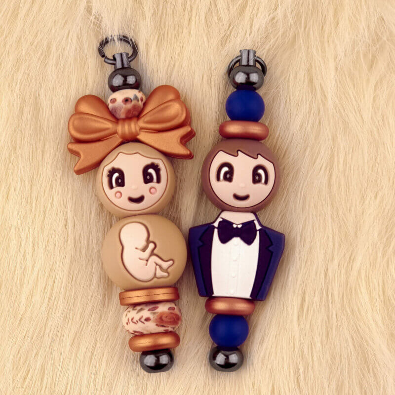 Setje man vrouw zwangerschap