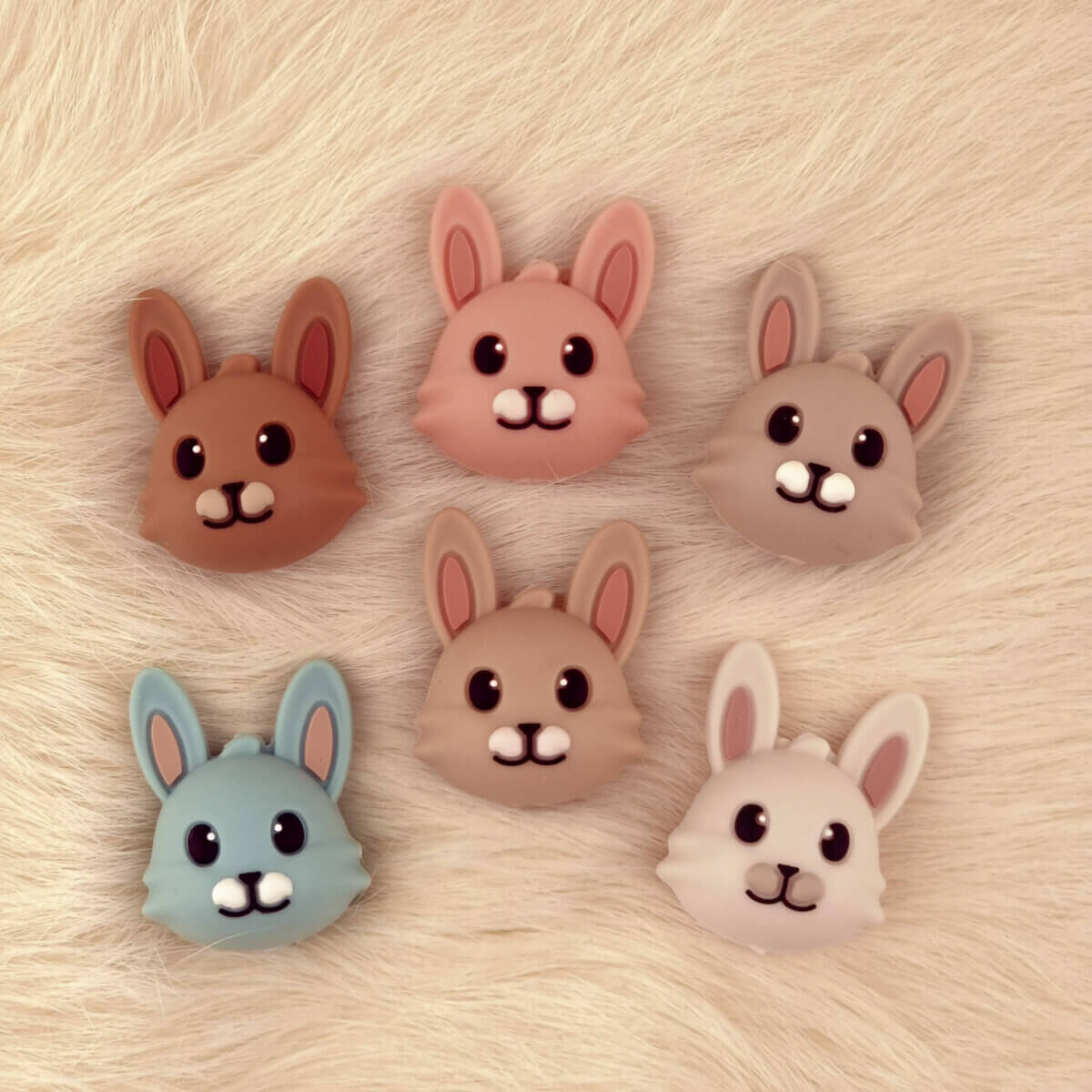 Silikonperlen Hasen Schnuller Schnur Beißring Kinderwagen Schlüsselanhänger