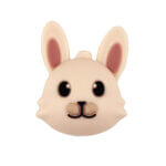 Anneau de dentition en silicone pour la tétine, sans bpa, ivoire