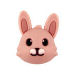 Silikon Perle Kaninchen Schnuller Schnur Beißring Großhandel bpa frei Pulver nackt