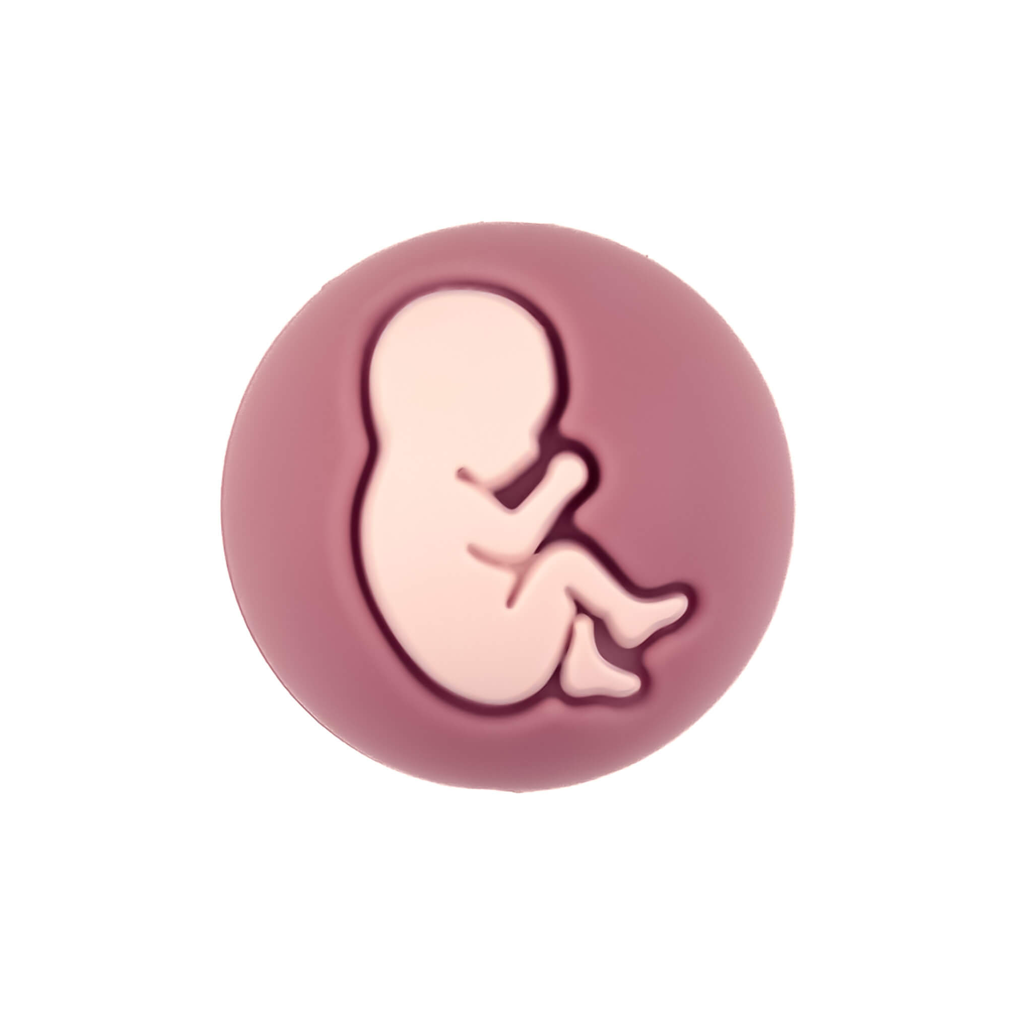 Silikonperlen Babybauch Dark Rose 21 mm Großhandel bpa frei Silikonperlen Babybauch Dark Rose 21 mm Großhandel bpa frei