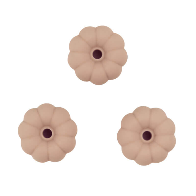 Silikonperlen Großhandel Kürbis Schnuller Schnur Beißring Schlüsselanhänger Holz