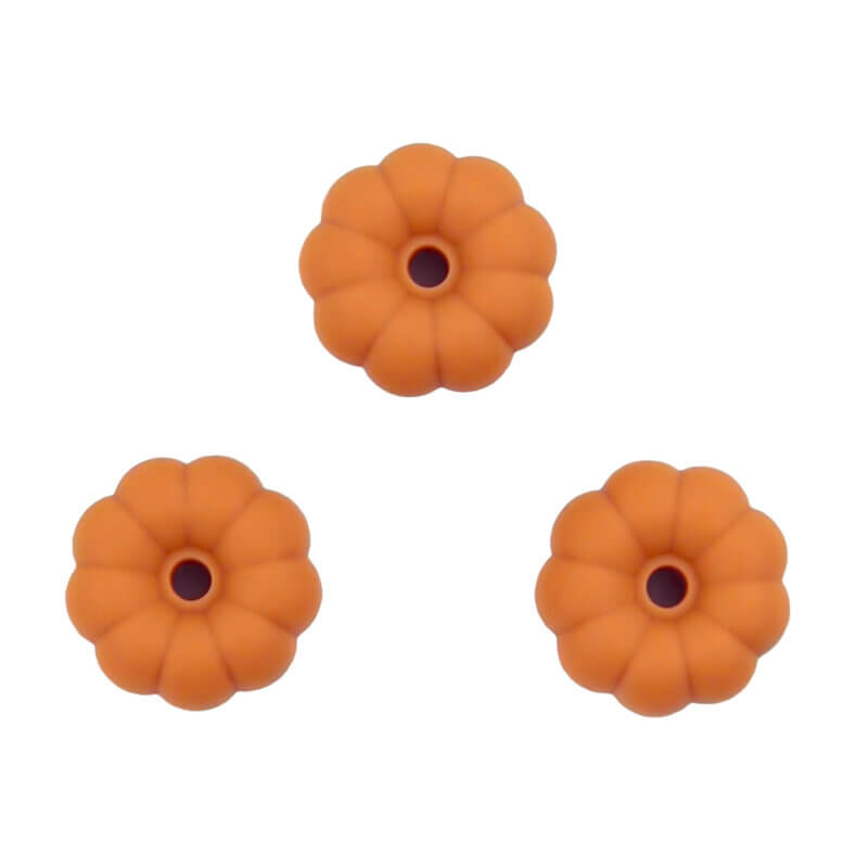 Silikonperlen Großhandel Kürbis Schnuller Schnur Beißring Schlüsselanhänger Terracotta